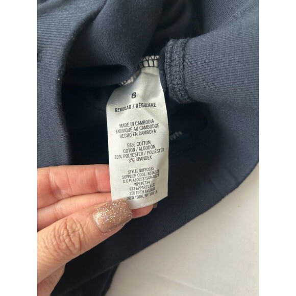 NAUTICA Girl Jogger Pants Size 8 Performance Stretch Navy Blue School Uniform - Picture 4 of 5